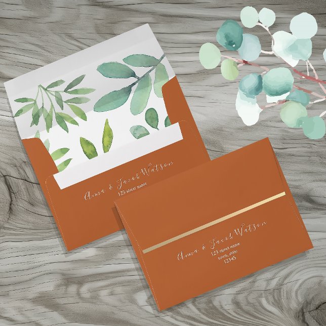 Burnt Orange Wedding Envelope (Creator Uploaded)