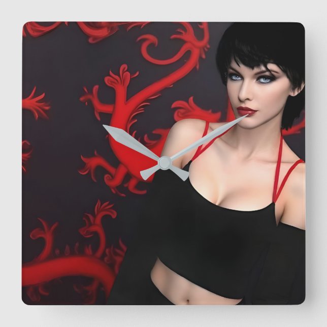 Burnt Out Souls wall clock (Front)