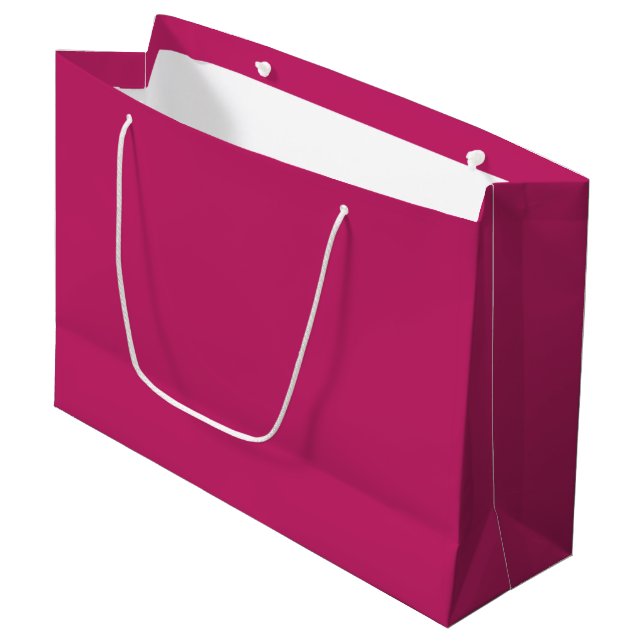 Burnt Pink Large Gift Bag (Front Angled)