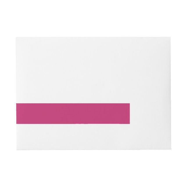 Burnt Pink Wraparound Address Label (Front)