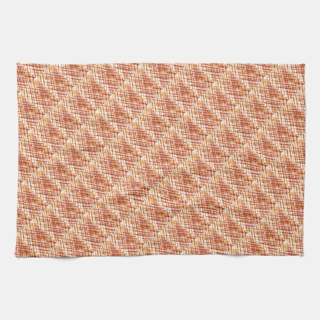 Burnt Plaid Tea Towel (Horizontal)