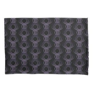 Burnt Purple Finial Pattern Pillowcase