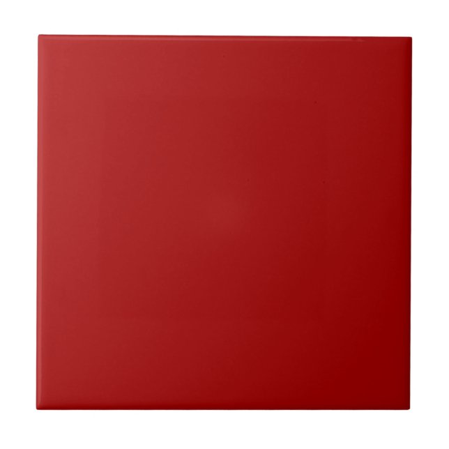 Burnt Red Solid Colour Ceramic Tile (Front)