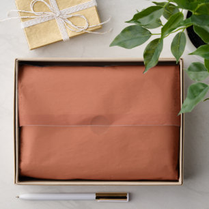 Burnt Reddish Orange Pop Of Colour Tissue Paper