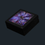 Burnt rough texture dark violet to stained purple  gift box<br><div class="desc">Abstract design that resembles a flower, made with digital carving effects that caused a soft grain and relief, but the most interesting thing about this print are the delicious shades of colours close to the purple, pink and violet - colours that were never my favourites, but I really liked this...</div>