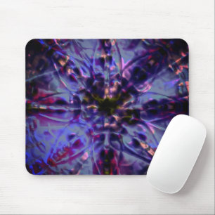 Burnt rough texture dark violet to stained purple mouse pad