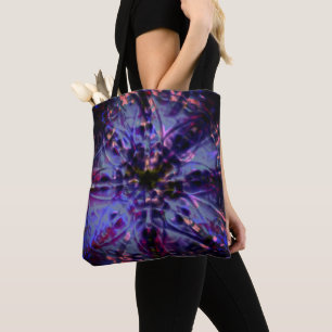 Burnt rough texture dark violet to stained purple  tote bag