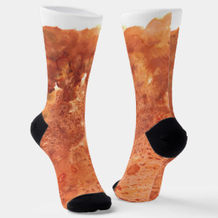 Burnt Saffron Quiet Socks