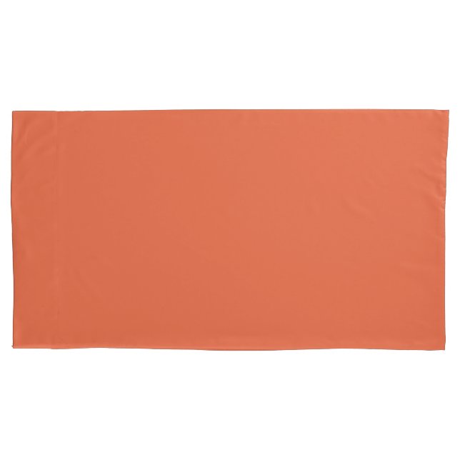 Burnt Sienna Pillowcase (Front-Left)