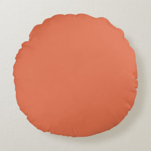 Burnt Sienna Round Cushion