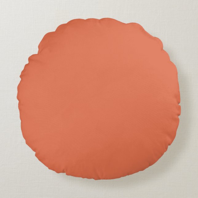 Burnt Sienna Round Cushion (Front)