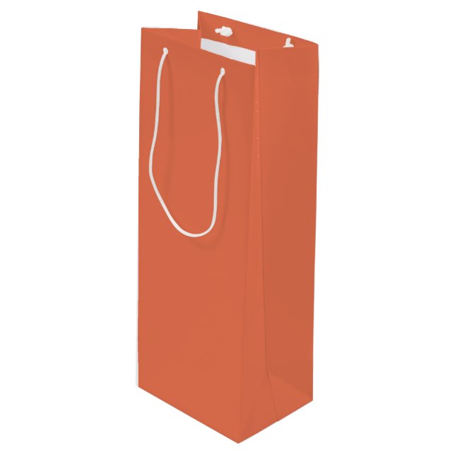 Burnt Sienna Wine Gift Bag (Front Angled)