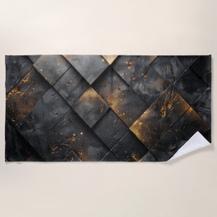 Burnt Steel Background Beach Towel