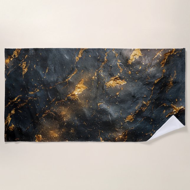 Burnt Steel Background Beach Towel (Front)