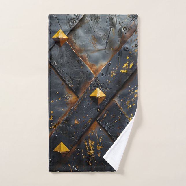 Burnt Steel Background Hand Towel (Hand Towel)