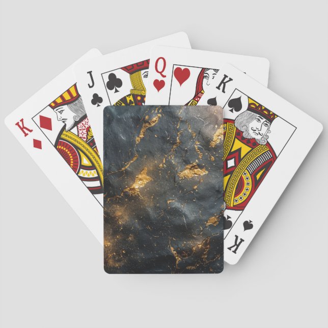 Burnt Steel Background Playing Cards (Back)
