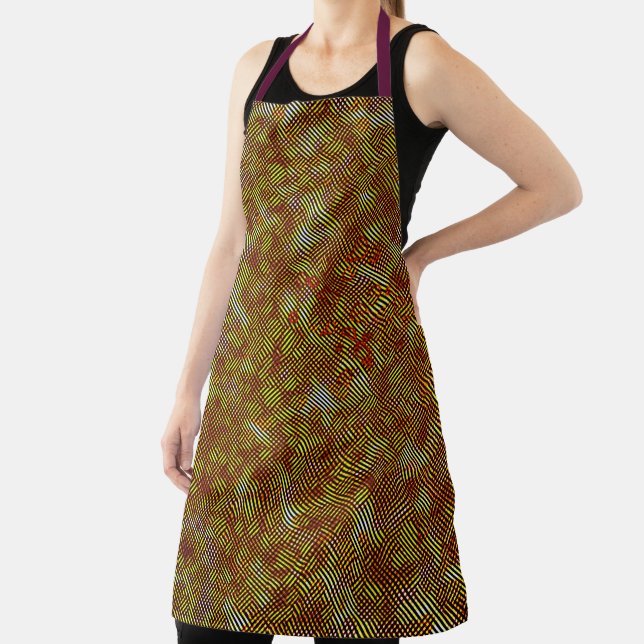 Burnt streaks and stained chess apron (Insitu)