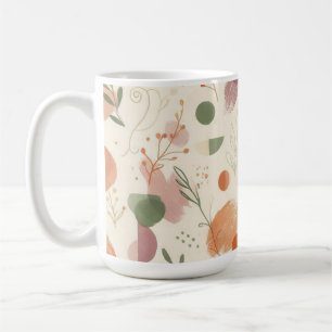 Burnt Terracotta Dusty Sage Boho Desert Fern Line Coffee Mug