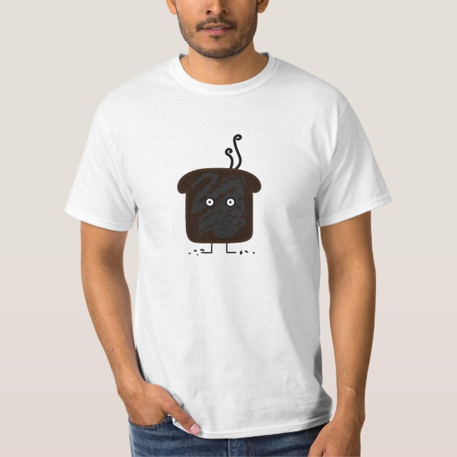 Burnt Toast smoke crumbs ashes bread T-Shirt (Front)