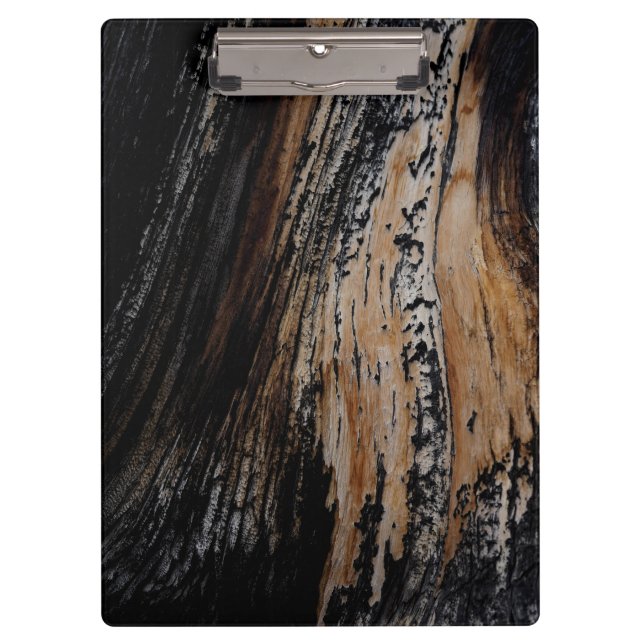 Burnt Tree Bark Texture Clipboard (Front)