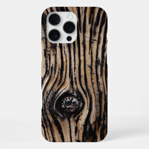 Burnt Tree Bark Texture iPhone 16 Pro Max Case