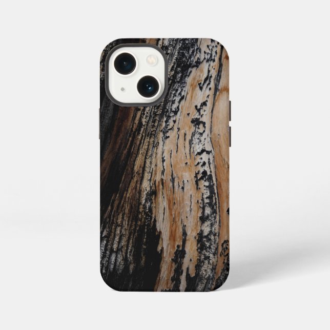 Burnt Tree Bark Texture  iPhone Case (Back)