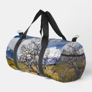 Burnt tree, Torres del Paine, Chile Duffle Bag