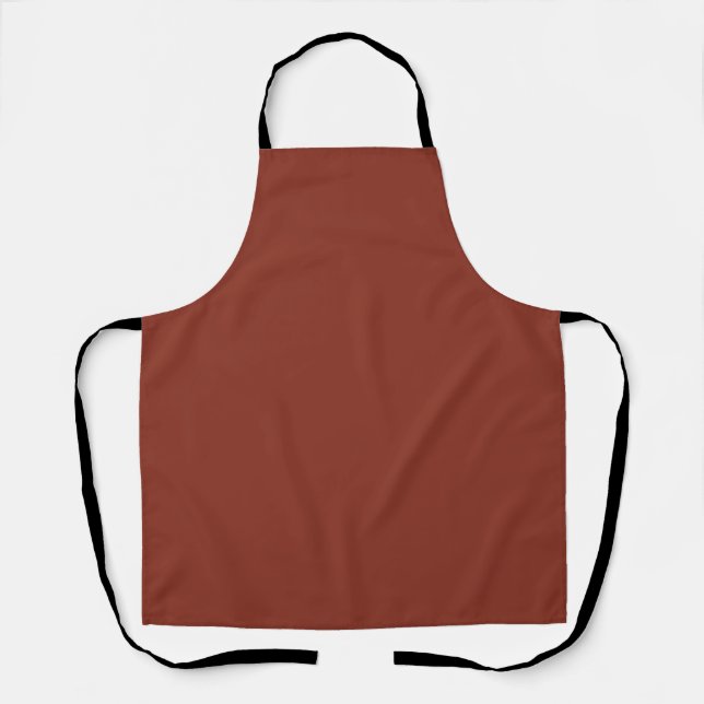 Burnt umber (solid colour) apron (Front)