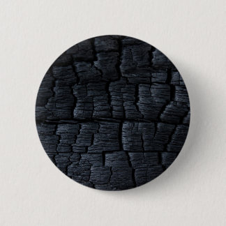 Burnt Wood Charcoal 6 Cm Round Badge