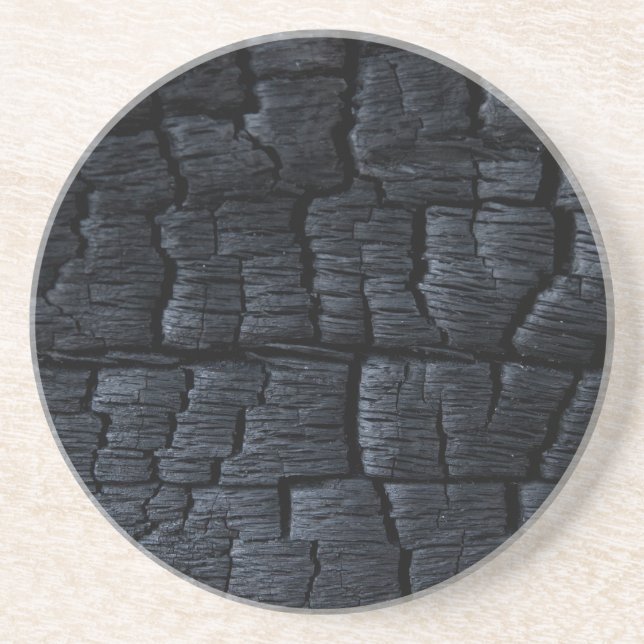 Burnt Wood Charcoal Coaster (Front)