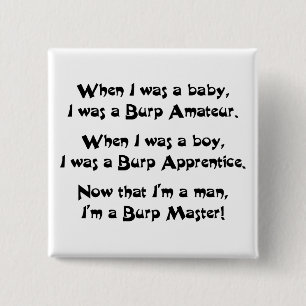 Burp Master 15 Cm Square Badge
