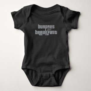 Burpees for Breakfast Baby Bodysuit
