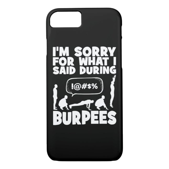 BURPEES - Funny Novelty Workout Case-Mate iPhone Case (Back)