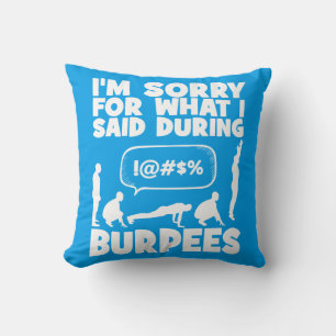BURPEES - Funny Novelty Workout Cushion