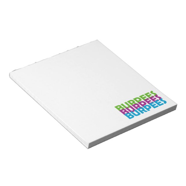 Burpees Notepad (Angled)