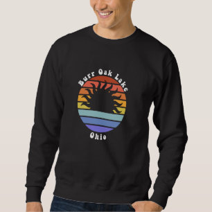 Burr Oak Lake Ohio OH Sunset Souvenir Vacation Sweatshirt
