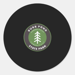 Burr Pond State Park Connecticut Ct Tree Badge Vac Classic Round Sticker