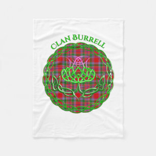 Burrell Scottish Tartan Celtic Thistle Fleece Blanket