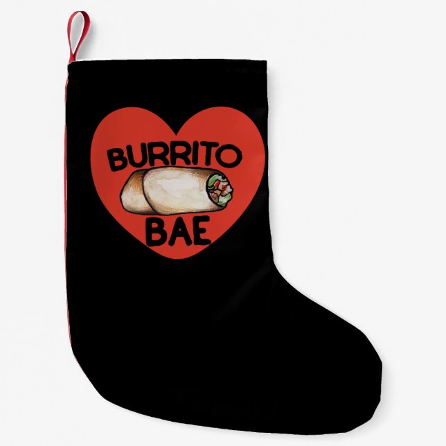 Burrito BAE Small Christmas Stocking (Front)