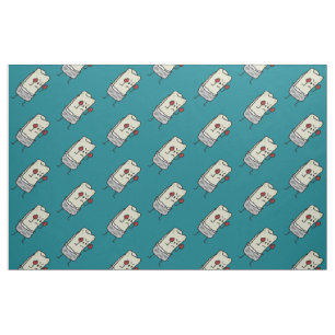 Burrito Boxer Fighter with Red Boxing Gloves Fabric