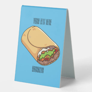 Burrito cartoon illustration