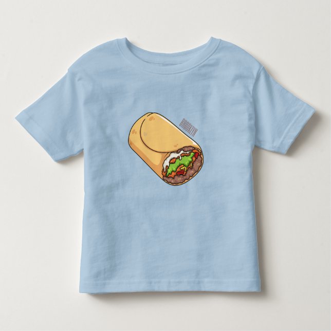 Burrito cartoon illustration  toddler T-Shirt (Front)