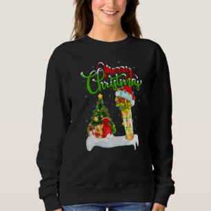 Burrito Food  Xmas Decorations Santa Burrito Chris Sweatshirt