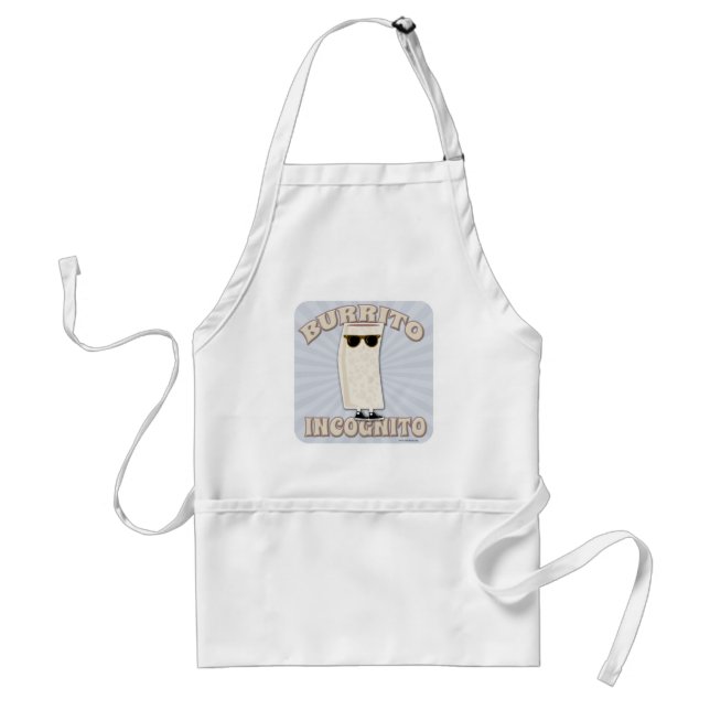 Burrito Incognito Funny Food Character Standard Apron (Front)