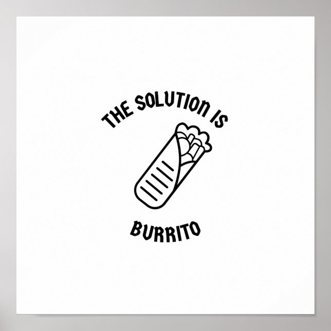 Burrito is the solution poster (Front)