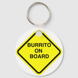 Burrito On Board Key Ring