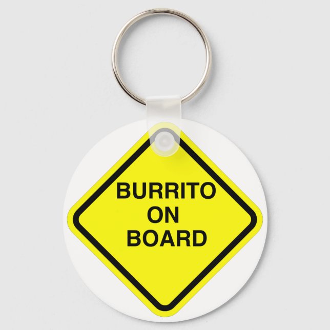 Burrito On Board Key Ring (Front)