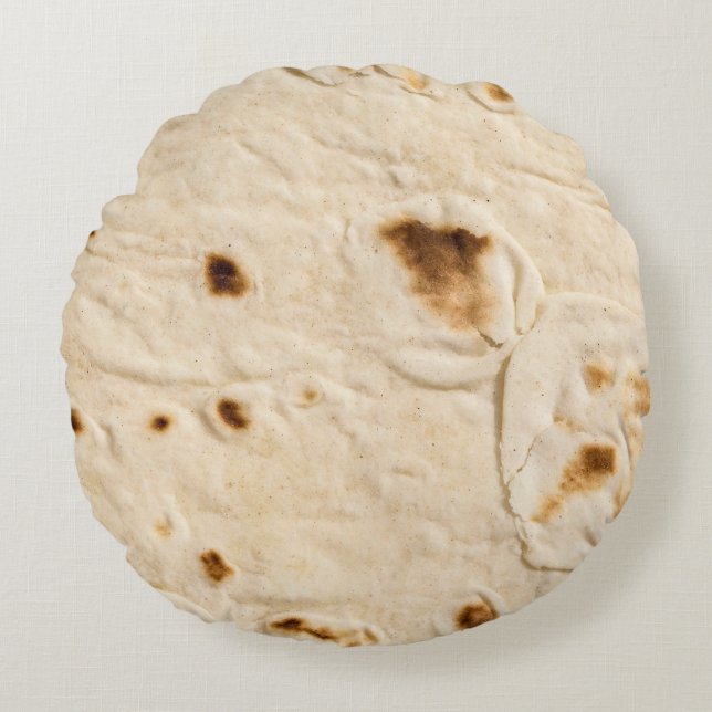 Burritos, Giant Tortilla Round Cushion (Front)