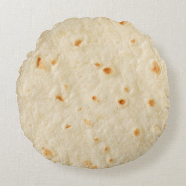 Burritos, Giant Tortilla Round Cushion (Front)
