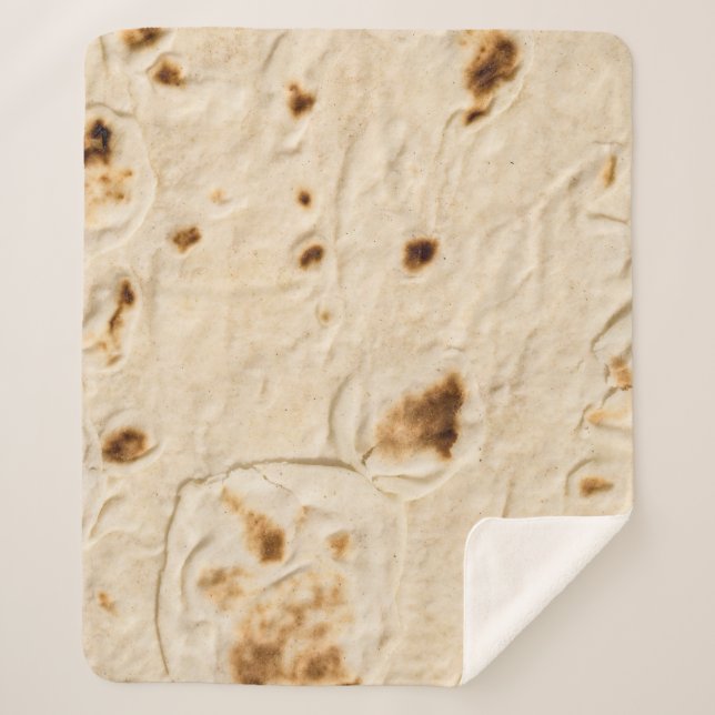 Burritos, Giant Tortilla Sherpa Blanket (Front)